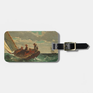 Sausen herauf (ein angemessener Wind) 1873-76 Gepäckanhänger