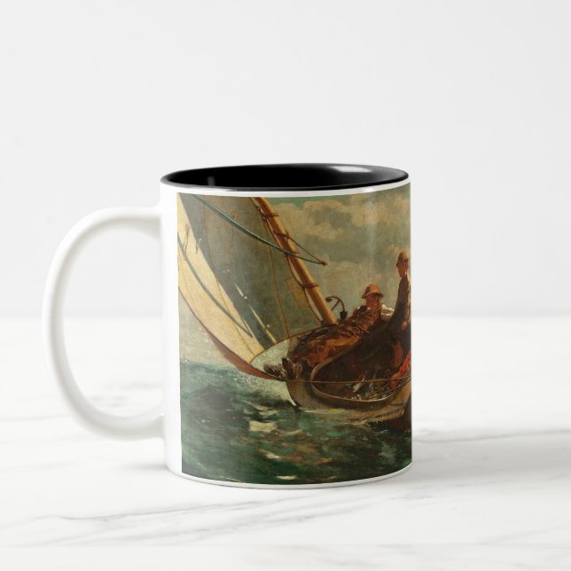 Sausen herauf (ein angemessener Wind) 1873-76 Zweifarbige Tasse (Links)