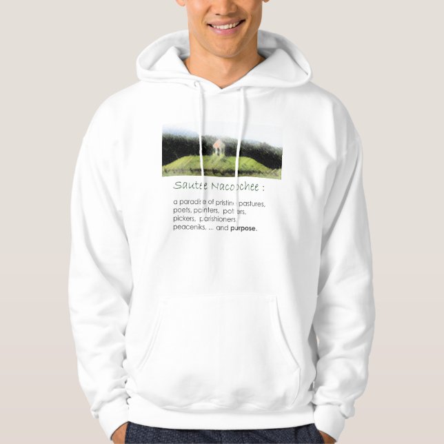 Sautee Nacoochee Hoodie (weiß oder grau) (Vorderseite)