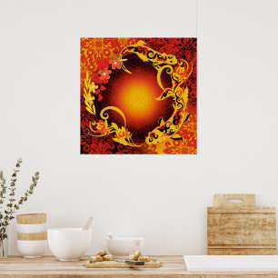 Sauterelle Blume Poster