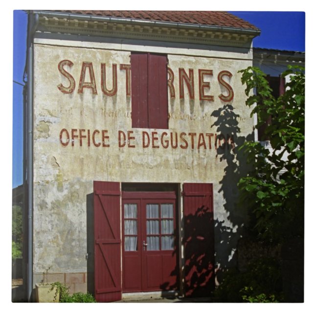 Sauternes Office de Degustation (Weinprobe) Fliese (Vorderseite)