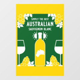 Sauvignon Blanc Wein Drinker Fensteraufkleber