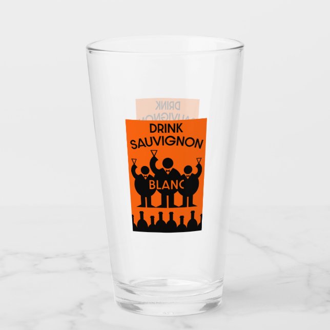 Sauvignon Blanc Wein Drinker Glas (Vorderseite)