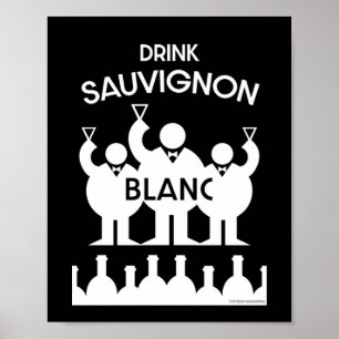 Sauvignon Blanc Wein Drinker Poster