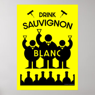 Sauvignon Blanc Weintrinker   Poster