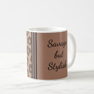 Savage, aber stilvolle Leopard Print Kaffeetasse