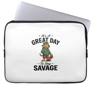 Savage Dog Vintage-Stich-T-Shirt-Design_1 Laptopschutzhülle