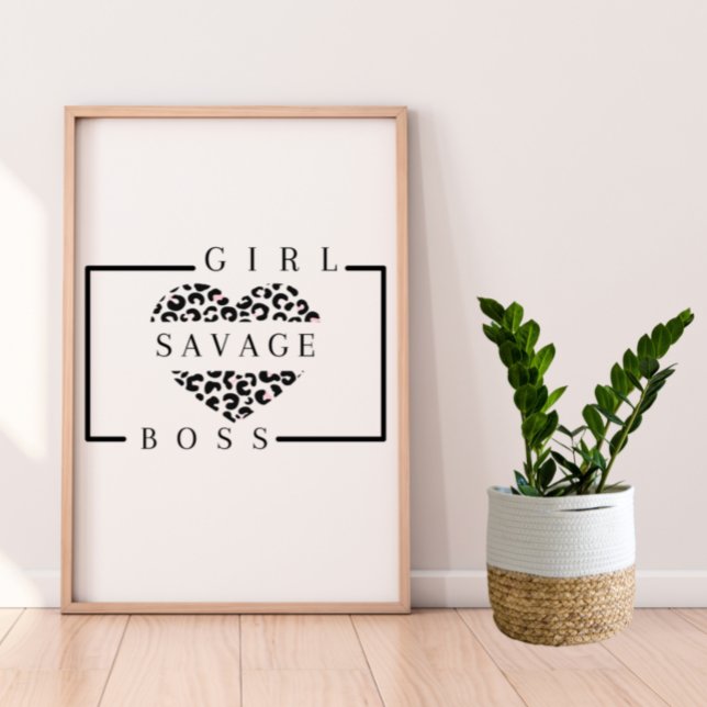 Savage Girl Boss Poster (Von Creator hochgeladen)