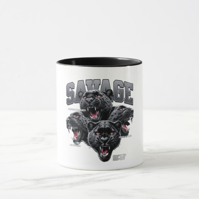Savage Gorilla Alpha Mindset Kaffeetasse (Zentrum)