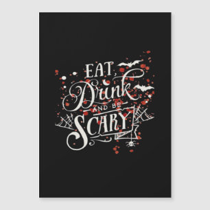 Savage Halloween Grusel Ästhetik Grafikstil Magnetkarte