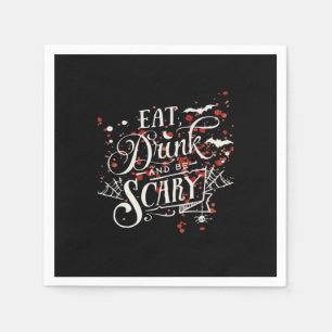 Savage Halloween Grusel Ästhetik Grafikstil Serviette