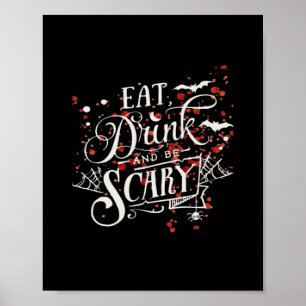 Savage Halloween Gruselige Ästhetik Grafikstil Poster