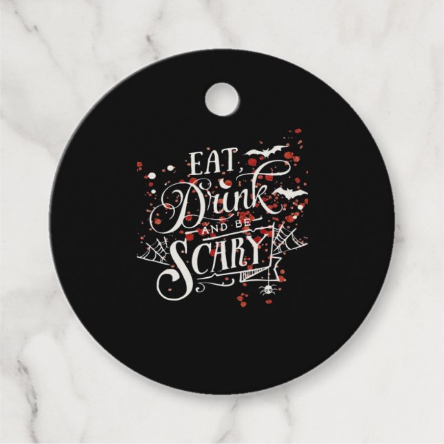 Savage Halloween Spooky Aesthetic Geschenkanhänger (Vorderseite)