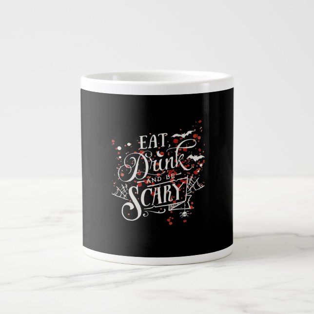 Savage Halloween Spooky Aesthetic Graphic Style Jumbo-Tasse (Vorderseite)