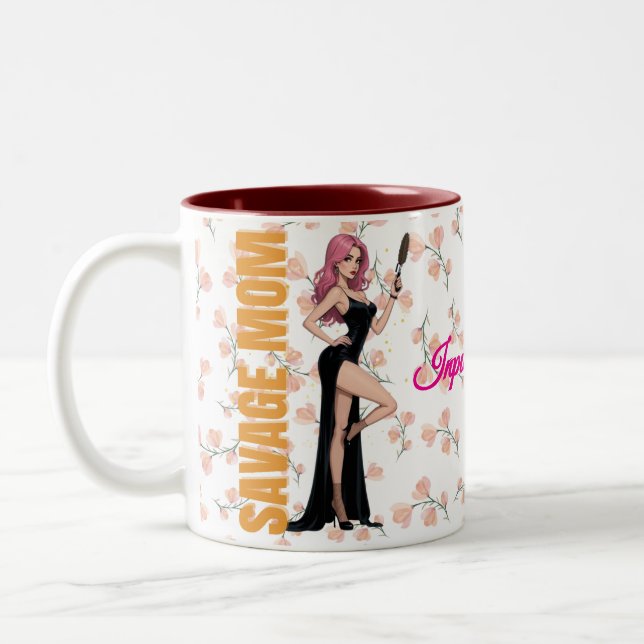 Savage Mama Tasse - Glamouröses Geschenk für sanft (Links)