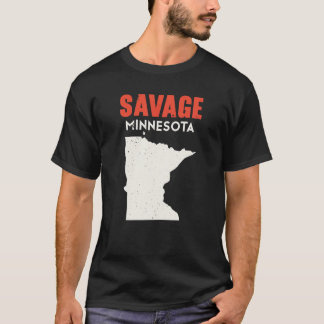Savage Minnesota USA Staat America Travel Minnesot T-Shirt