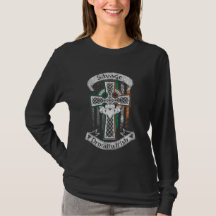 Savage Nachname Familie irische Amerikaner Flagge T-Shirt