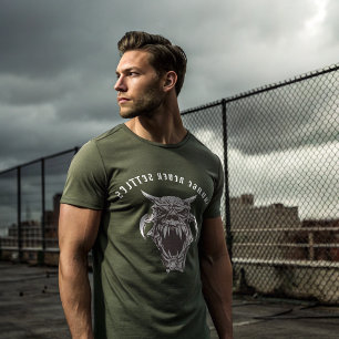 Savage Nie setzt T - Shirt - Wild-Skull-Alpha