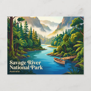 Savage River Nationalpark Australien Postkarte