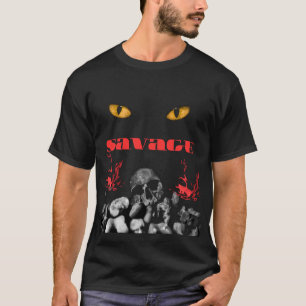 Savage Skull Augen Dark Streetwear T-Shirt