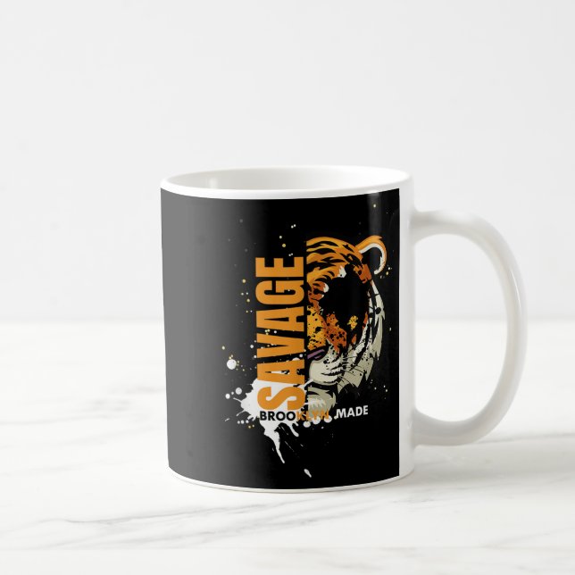 Savage Tiger,brooklyn Made, Graphic Tees Tiger, Mo Kaffeetasse (Rechts)