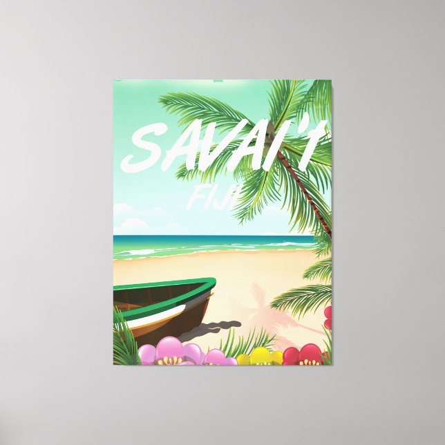 Savai'i Fiji Samoa Reiseplakat Leinwanddruck (Vorderseite)