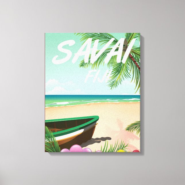 Savai'i Fiji Samoa Reiseplakat Leinwanddruck (Vorderseite)