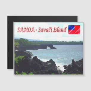 Savai'i Island - Küste - Samoa Magnetkarte