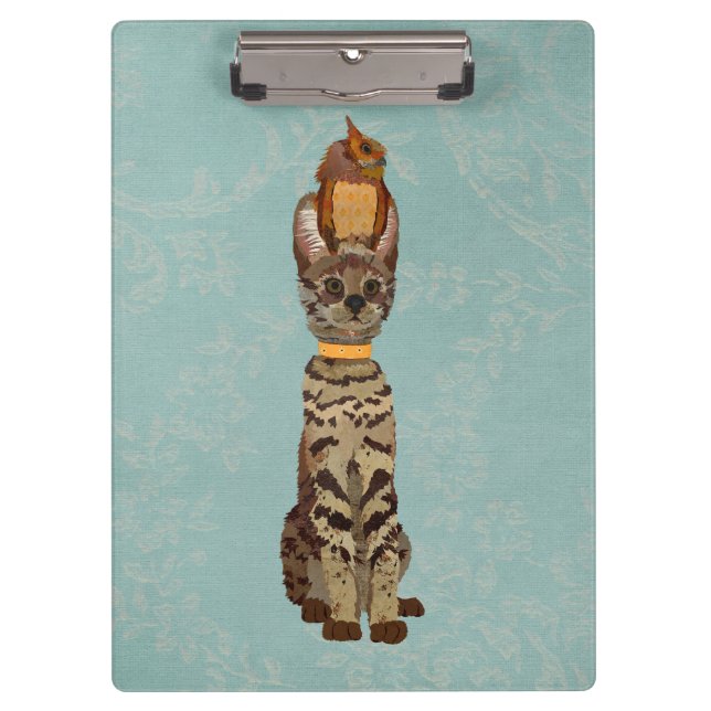 SAVANAH CAT & OWL KLEMMBRETT (Vorderseite)