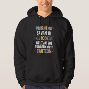 SAVANAH Personalisierter Name Lustig Süß Benutzerd Hoodie