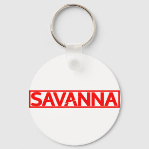 Savanna Briefmarke Schlüsselanhänger
