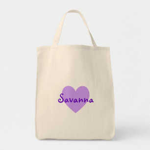Savanna in Lila Tragetasche