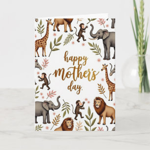 Savanna Mutter Liebe Kunstkarte Karte