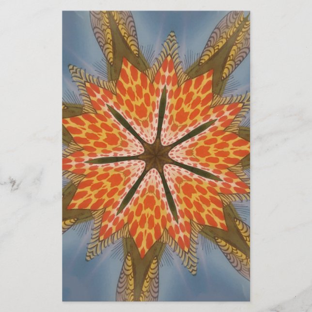 Savanna Star Bloom - Eine kühne afrikanische Tiera Briefpapier (Vorderseite)