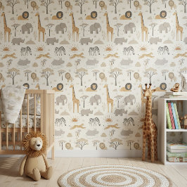 Savanna Sunrise Safari Pattern ID1259 Tapete