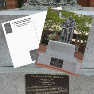 Savannah African-American-Denkmal Fotografisch Postkarte