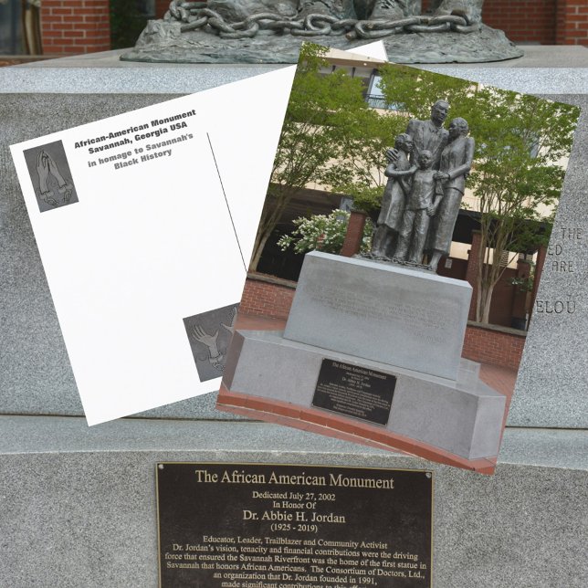 Savannah Afroamerikanisches Denkmal Fotografisch Postkarte (Von Creator hochgeladen)