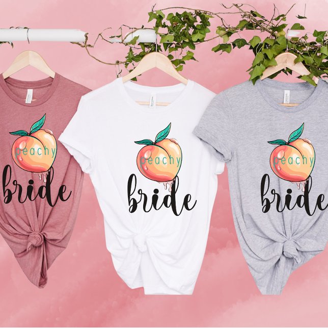 Savannah Bachelorette-Brautparty-Peachy Bride T-Shirt (Von Creator hochgeladen)