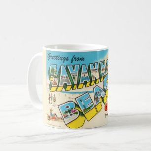 Savannah Beach Georgia Begrüßungstasse Kaffeetasse