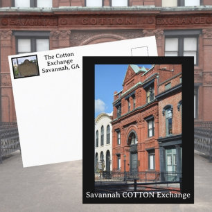 Savannah Cotton Exchange Fotografie Postkarte
