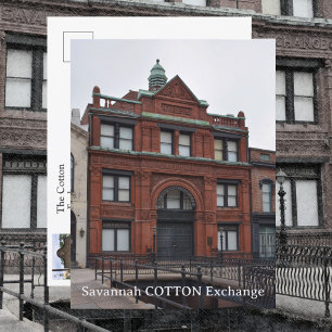 Savannah Cotton Exchange Georgia Fotografie Postkarte