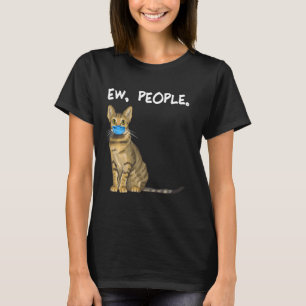 Savannah Ew People Cat Wear Gesichtsmaske T-Shirt
