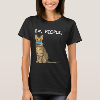 Savannah Ew People Cat Wear Gesichtsmaske T-Shirt