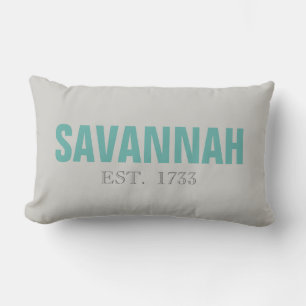 Savannah Ga EST 1733 Beach Throw Kissen