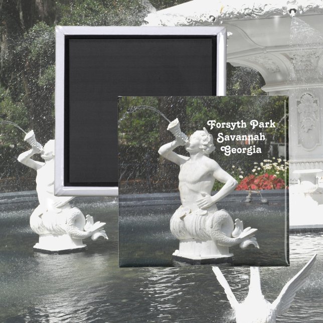 Savannah GA Forsyth Park Fountain Magnet (Von Creator hochgeladen)