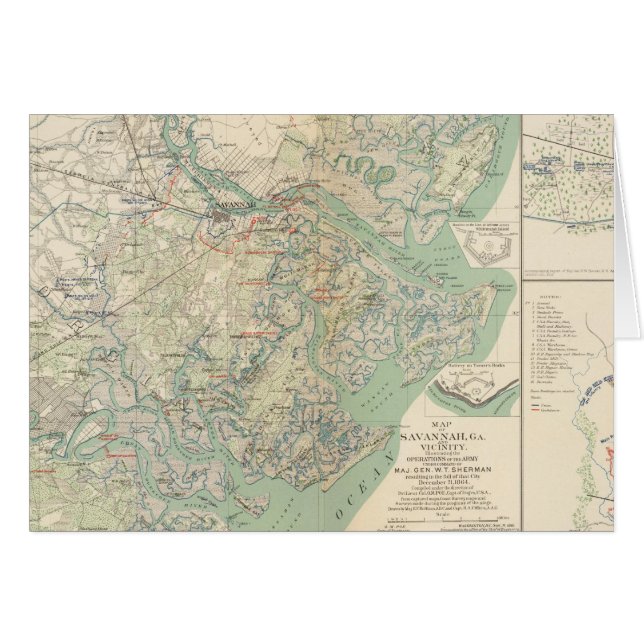 Savannah, Ga und Umgebung (Vorderseite (Horizontal))