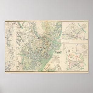 Savannah, Ga und Umgebung Poster