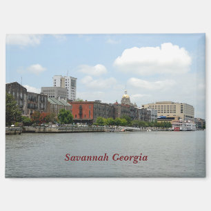 Savannah Georgia Postcard Magnet