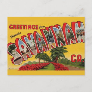 Savannah Georgia Postkarte