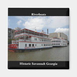 Savannah Georgia Riverboats Magnet